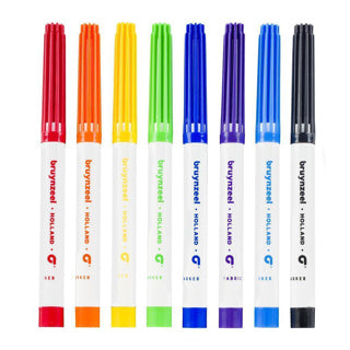 Bruynzeel textiel stiften 8 stuks | 2 stuks