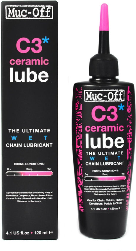 Muc-off wet lube c3* kettingolie ceramic 120ml