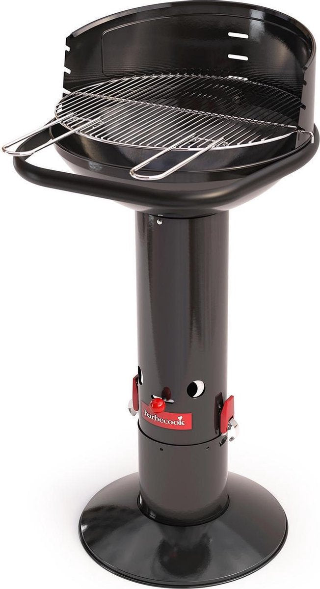 Barbecook loewy 45 - houtskool bbq barbecue - grilloppervlak 43 cm - incl. windscherm, bbq rooster en asopvangpot - zwart