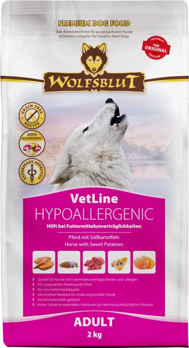 Wolfsblut vetline hypoallergenic 2 kg