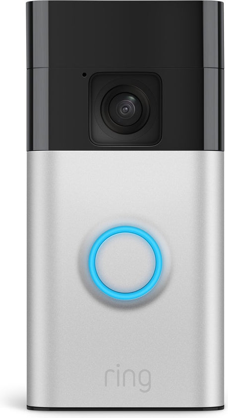 Ring battery video doorbell - ingebouwde oplaadbare batterij - zilver