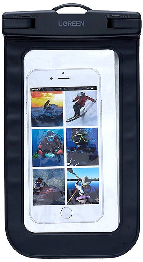 Ugreen lp716 serie - waterdichte hoes - ipx8 - zwart - geschikt voor smartphones
