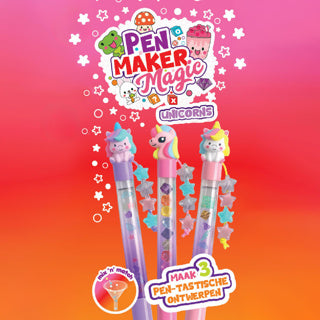 Pen maker magic - mini unicorn 3 pennen | 6 stuks