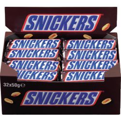 Chocoladereep snickers 50 g 461136 nougat, caramel, pinda's chocolade