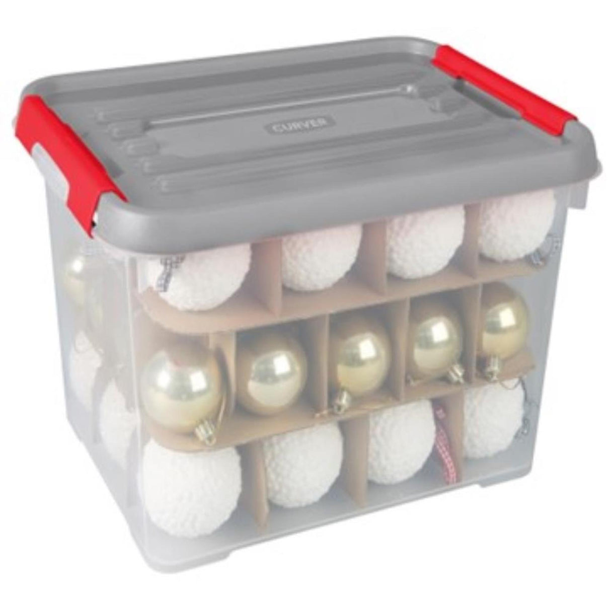 Curver kerstballen opbergbox 65l