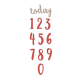Sizzix • thinlits snijmal penseel nummers set x11