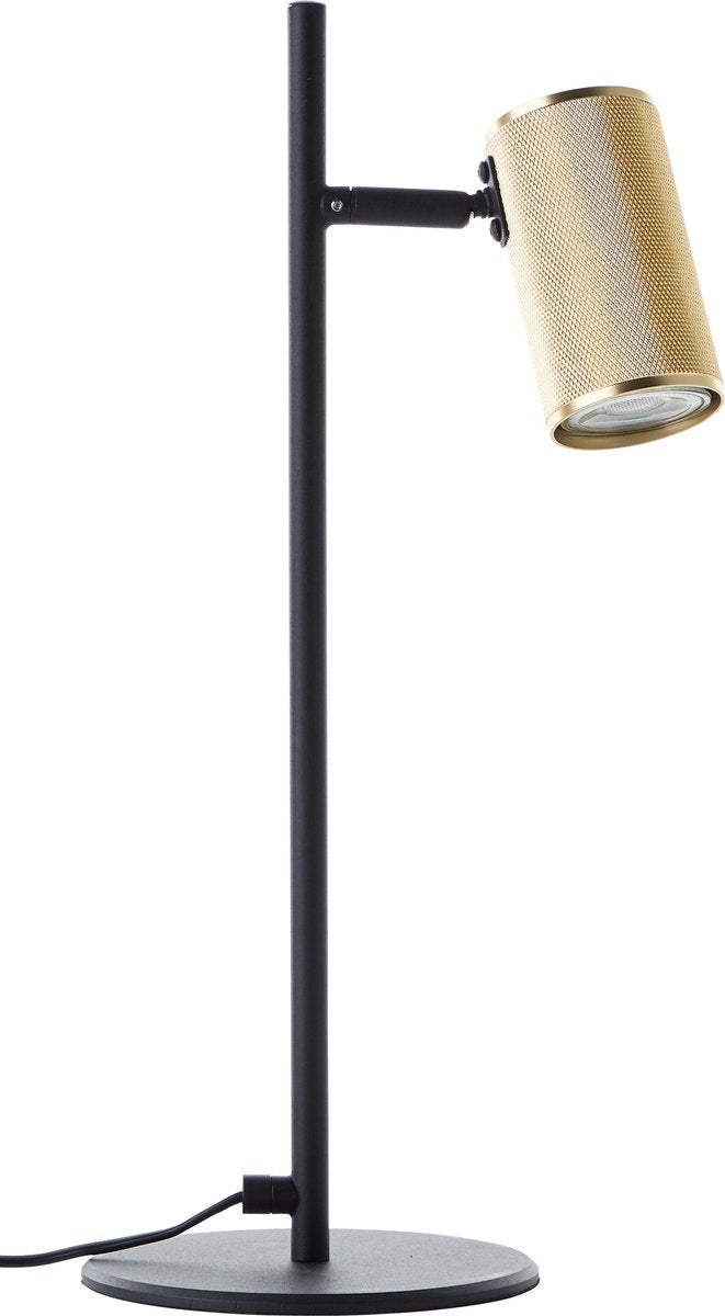 Brilliant marty - tafellamp - led gu10 - zwart goud