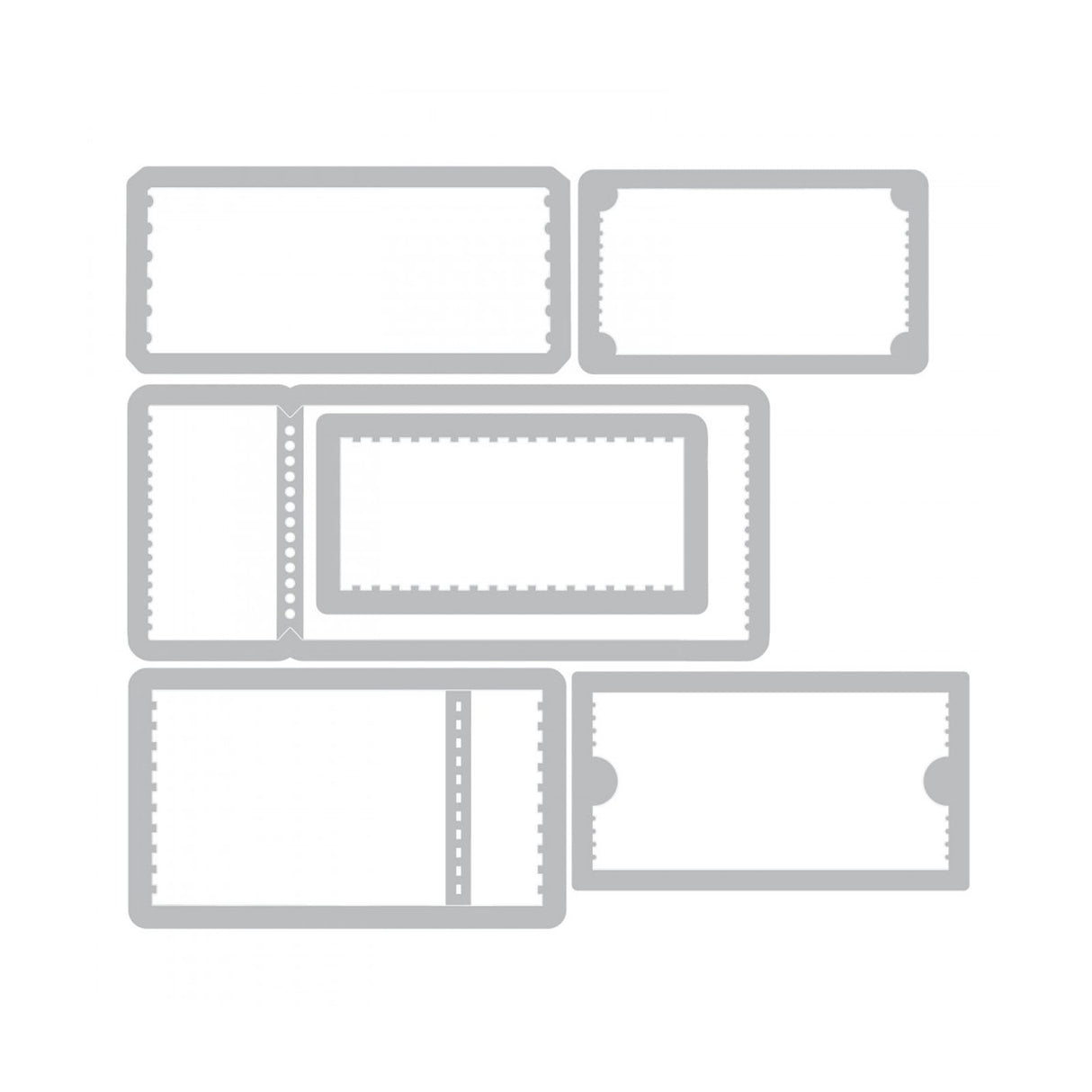 Sizzix • tim holtz thinlits die set alterations ticket booth 6pcs