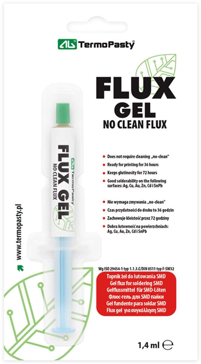 Termopasty | agt-047 | flux gel voor smd solderen | 1,4 ml.