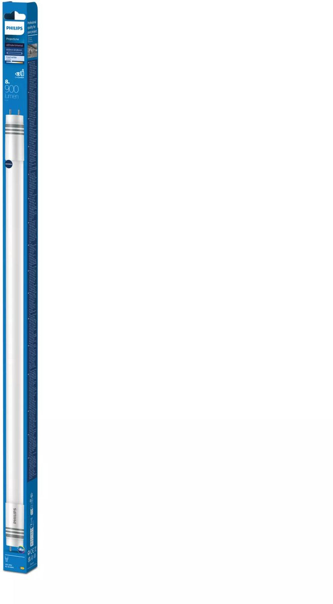 Philips led philips universele led tl-buis - t8 - g13 - 600mm - 8w