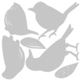 Sizzix • tim holtz thinlits die set feathered friends 6pcs