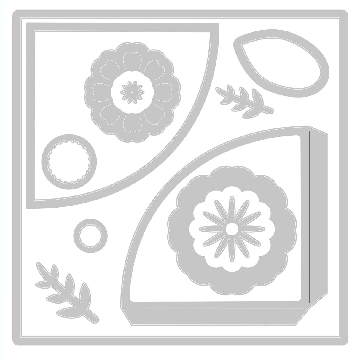 Sizzix • thinlits die folio page pocket flowers