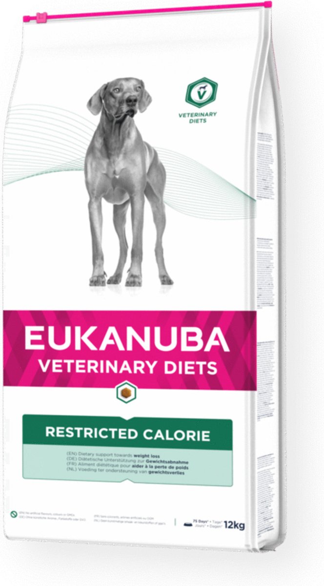 Eukanuba veterinary diets - droogvoer hond - calorierestrictie - 12kg