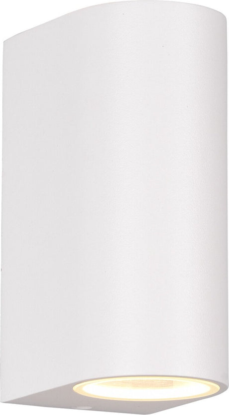 Trio roya - wandlamp - wit mat - excl. 2x gu10 4,9w - buitenverlichting - ip44