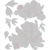 Sizzix • tim holtz thinlits die set brushstroke flowers #1 7pcs