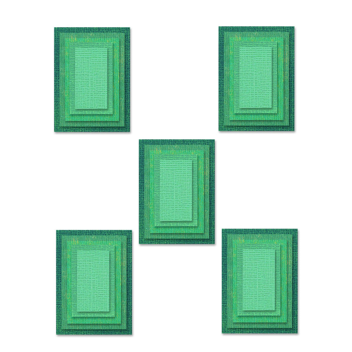 Sizzix • tim holtz thinlits die set stacked tiles rectangles 25pcs
