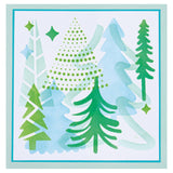 Sizzix • layered stencils doddle trees 4stuks