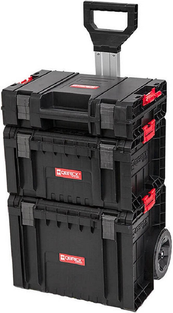Qbrick system gereedschapswagen system pro - set van trolley, doos en koffer