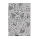 Sizzix • 3d textured impressions embossing folder mark making hearts