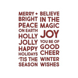 Sizzix • tim holtz thinlits die set bold text christmas 9pcs