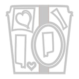 Sizzix • thinlits die set card café 8stuks