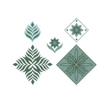 Sizzix • layered clear stamps set geo repeat 9stuks