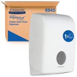 Handdoekdispenser aquarius kimberly clark intervouw wit