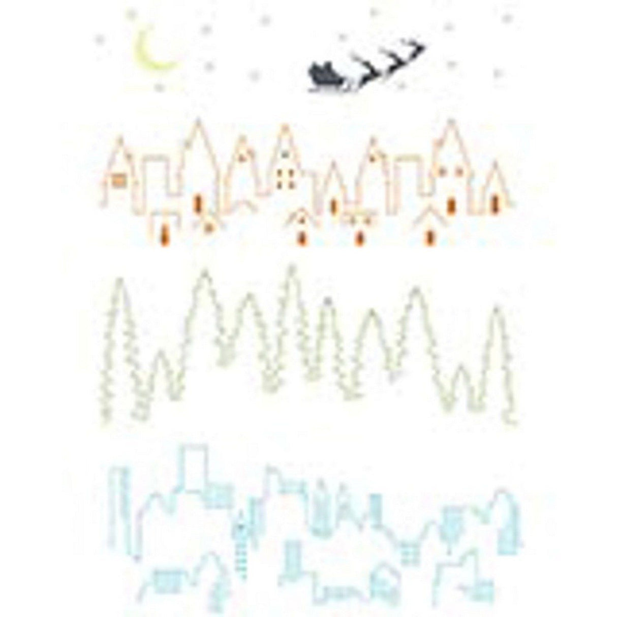 Sizzix • clear stamp set a5 cosmopolitan the view 6pcs