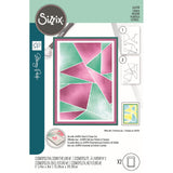 Sizzix • cosmopolitan stencil a6 down the line nr.2 2pcs