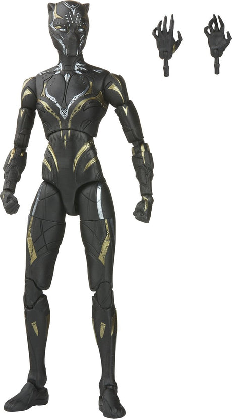 Marvel hasbro black panther actiefiguur black panther 15 cm wakanda forever legends series multicolours