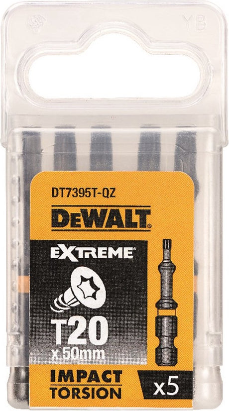 Dewalt dt7395t extreme impact torsion schroefbits t20 50mm ve=5