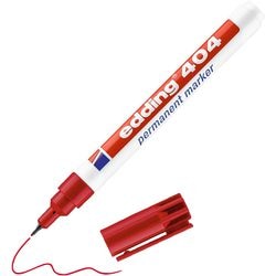 Permanent marker edding 404 ronde punt 0,75 mm rood