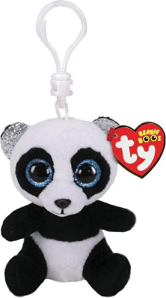 Ty beanie boos clip pandaknuffel bamboo 7 cm