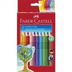 Faber-castell kleurpotloden jumbo grip kleurenassortiment 12 stuks