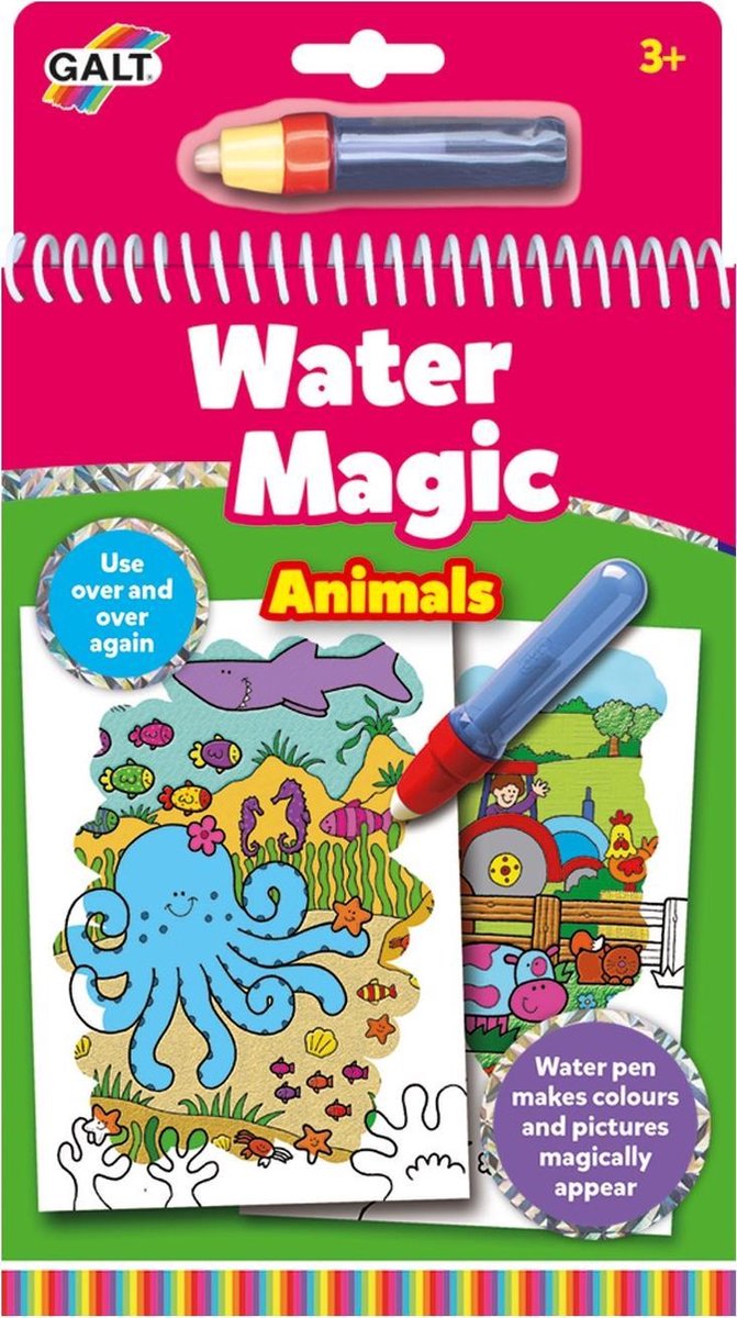 Galt waterkleurboek water magic animals - kleurboek