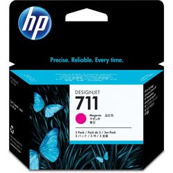 Inktcartridge hp 711 cz135a magenta 3 stuks