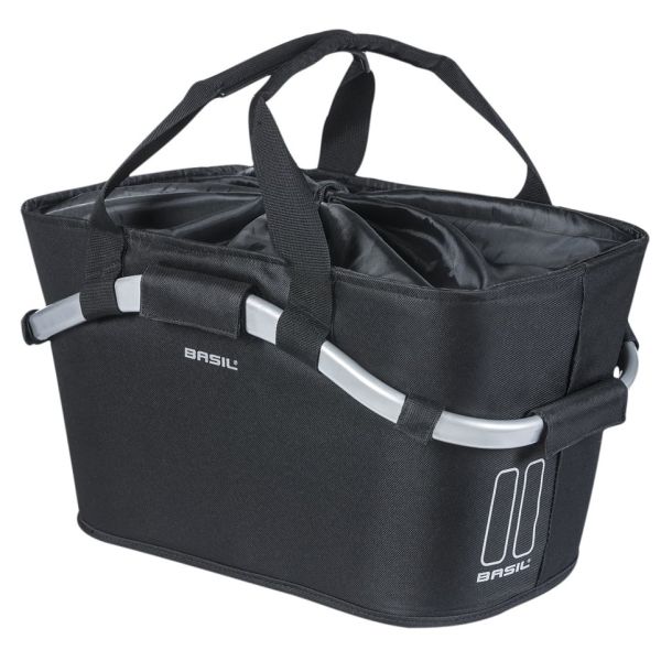 Basil fietsmand classic carry all met mik bevestiging 22 liter 20 x 38 x 17 cm - zwart