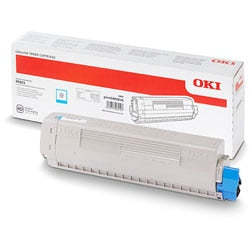 Tonercartridge oki mc873 origineel cyaan