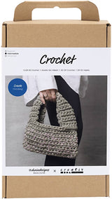 Creativ company hobbyset haken stoere tas olijfgroen
