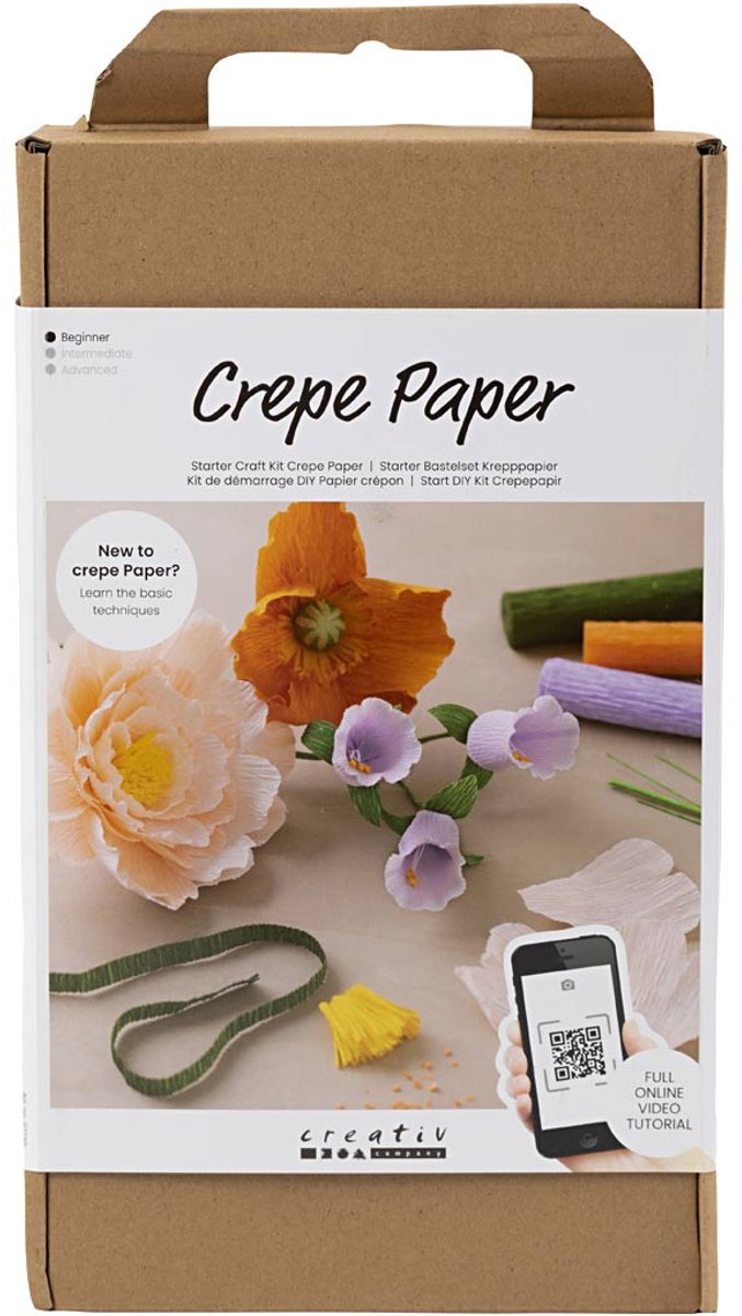 Creativ company crêpepapier bloemen maken kit