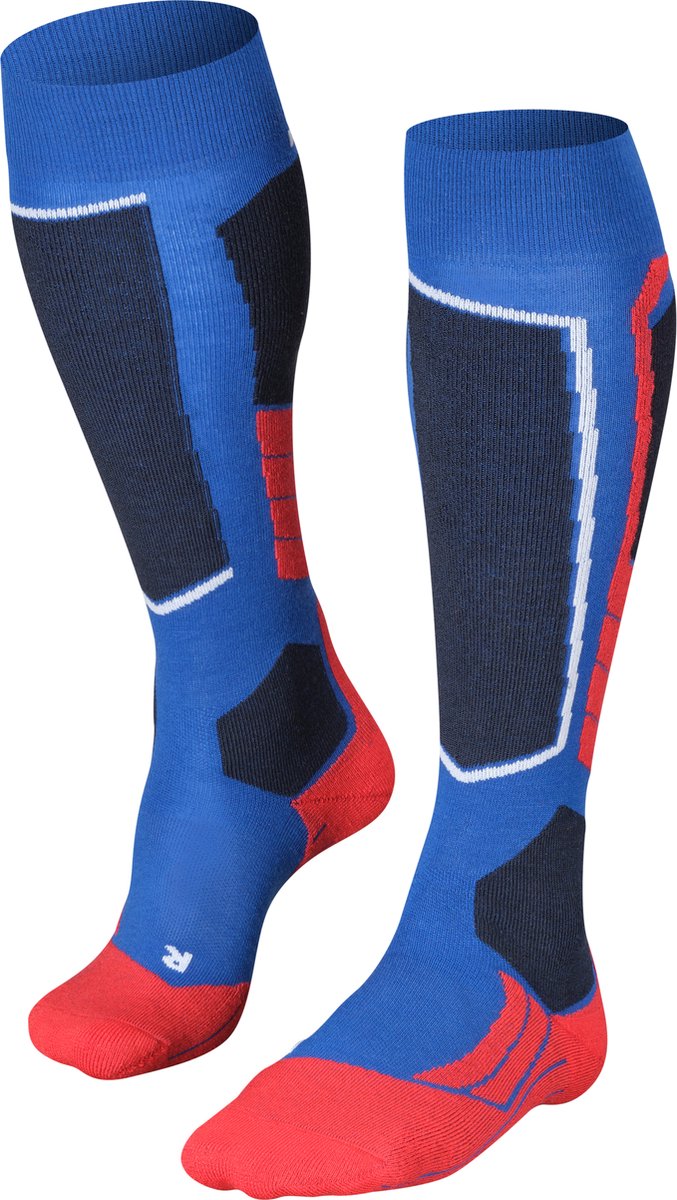Falke sk2 warm dik wol functioneel materiaal skisokken heren blauw - maat 44-45