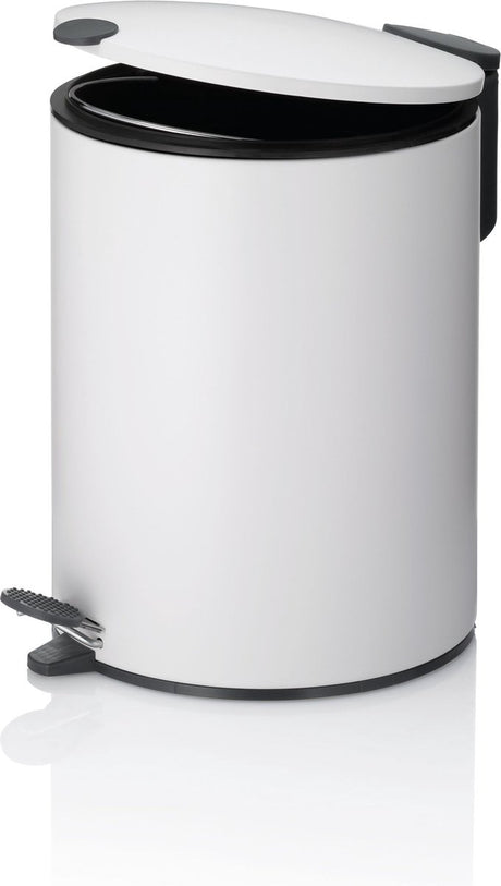 Kela pedaal afvalemmer, 5 l, wit - | mats