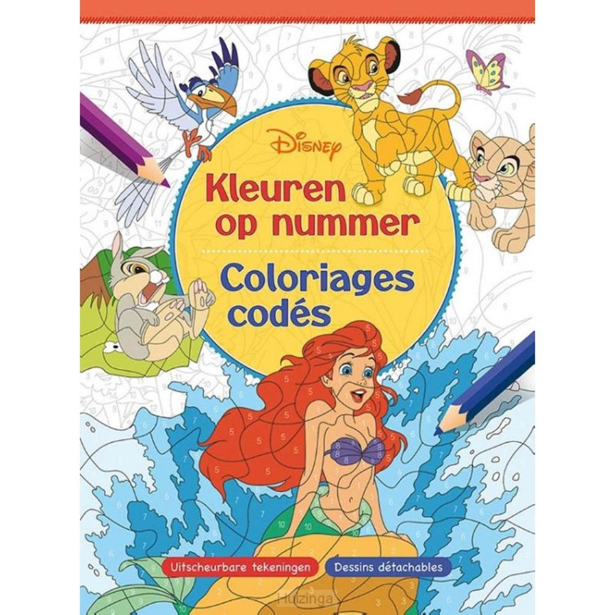 Deltas disney kleuren op nummer disney - coloriages codés