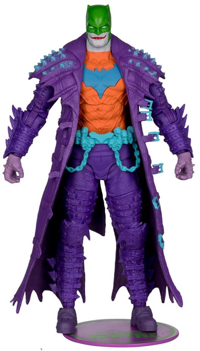Mcfarlane toys dc multiverse action figure batman (dark nights: death metal) jokerized (gold label) 18 cm action figuur