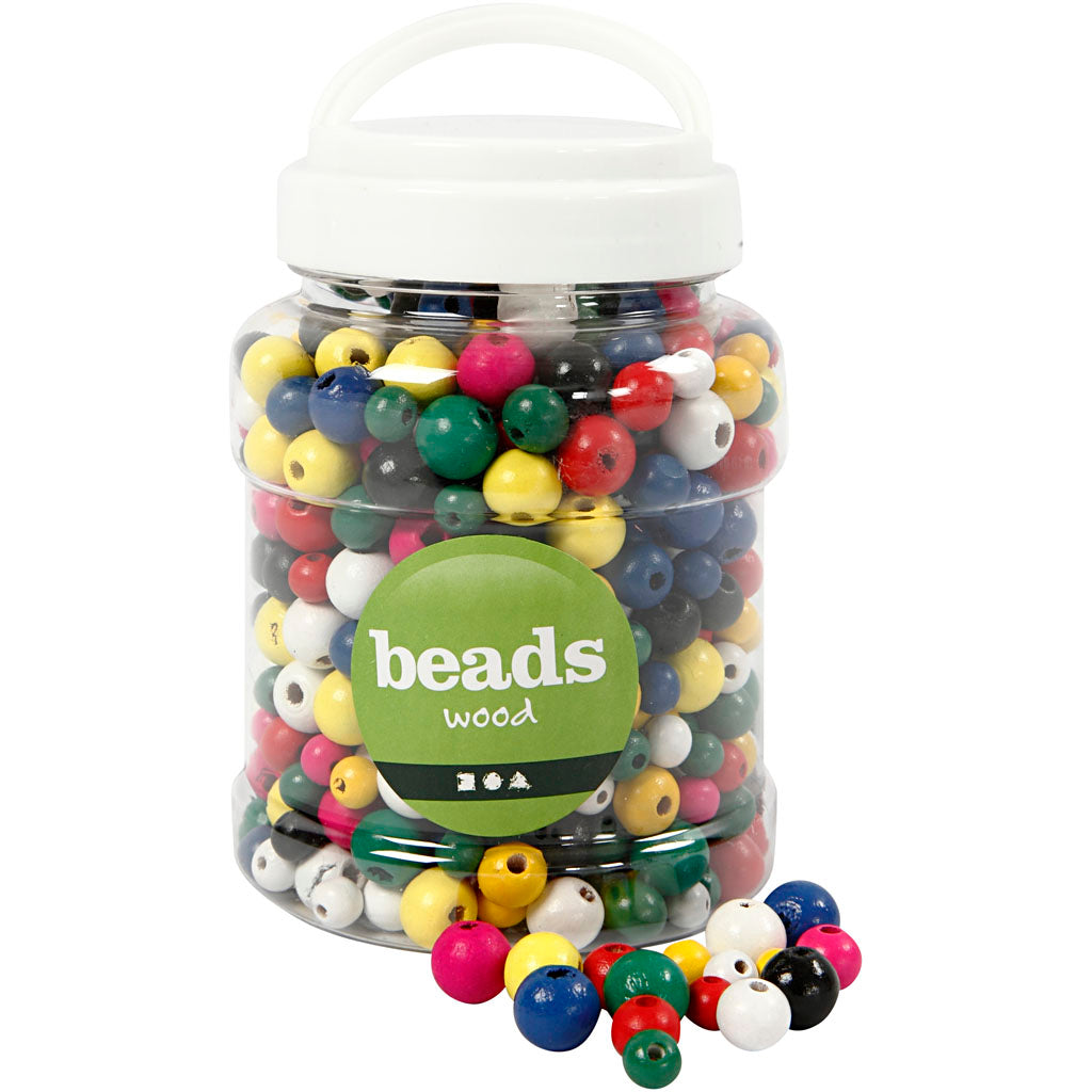 Creativ company https: www.cchobby.nl houten-kralen-d-8-10-12-mm-gatgrootte-2-2-5-mm-ca-540-stuk-diverse-kleuren-175-gr-400-ml-1-emmer