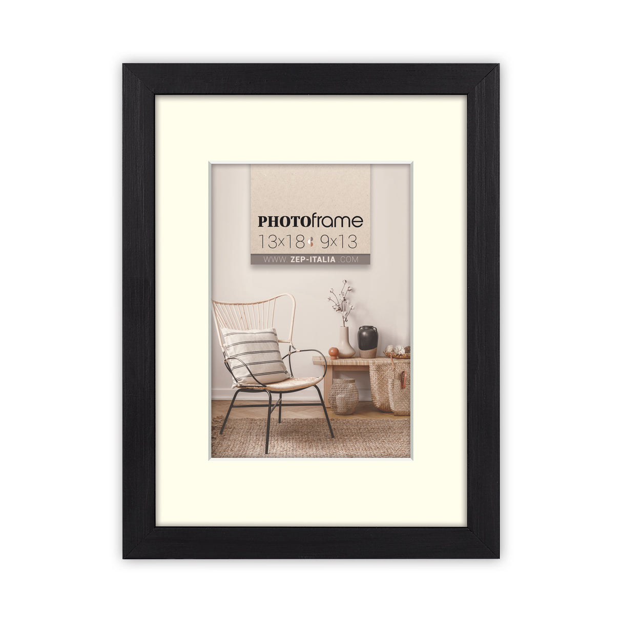 Zep fotolijst v4568b malmo black 10x15 15x20 cm