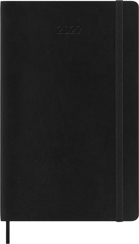 Moleskine 12 maanden agenda - 2027 - wekelijks horizontaal - large - zachte kaft - zwart