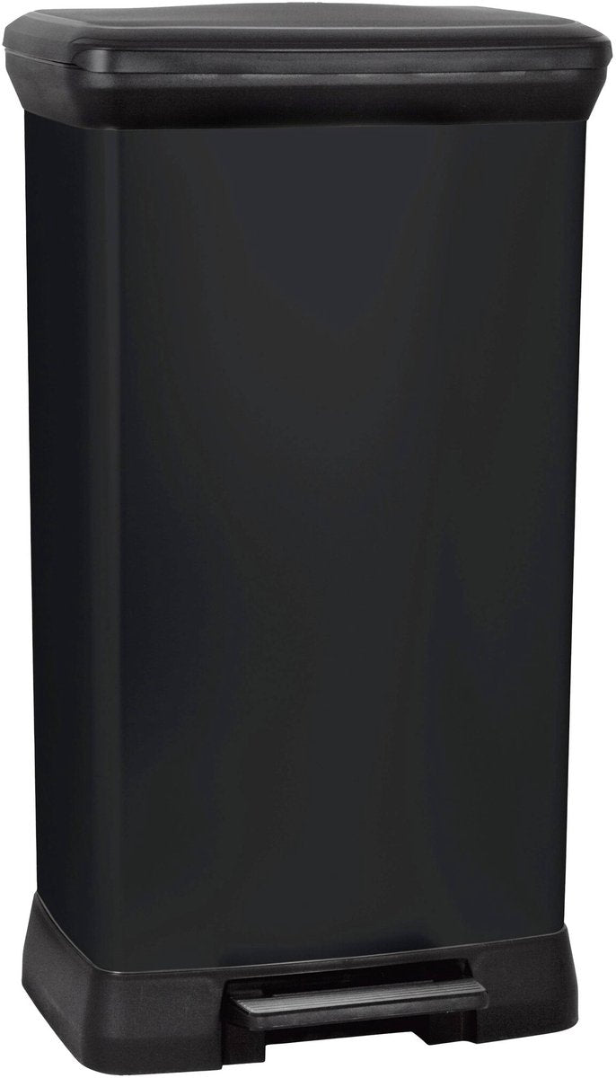 Curver decobin prullenbak - 50l - 39x29x72 cm - zwart