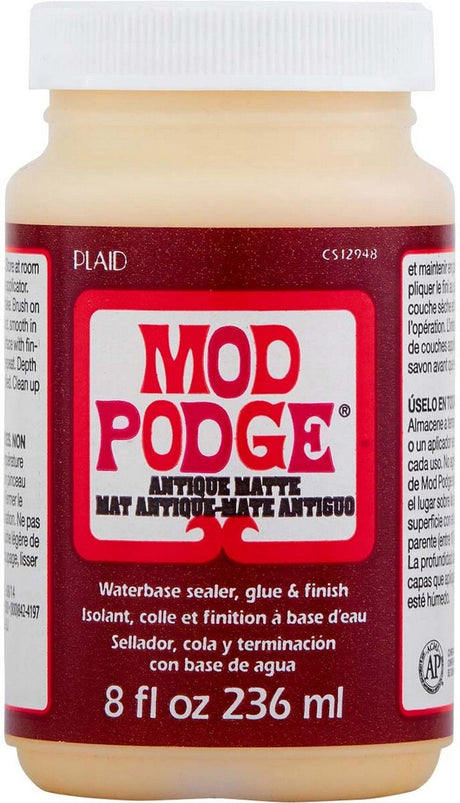 Mod podge antiek mat - lijm vernis en sealer in één - 236 ml
