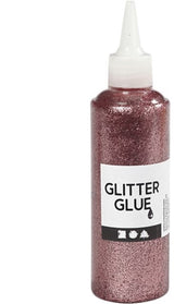Creativ company glitterlijm lichtroze, 118ml